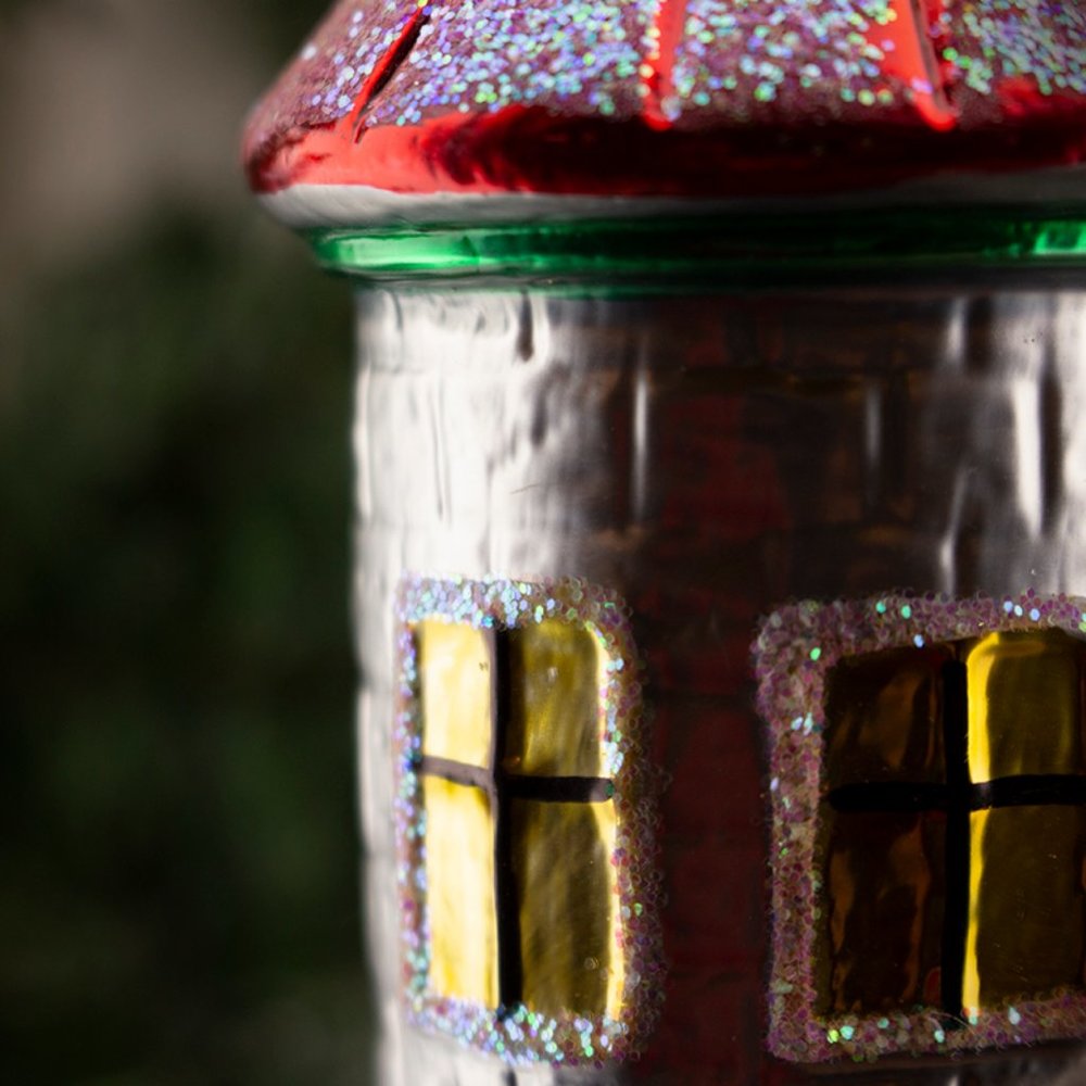 Tower, Vintage Old World Christmas Glass Ornament